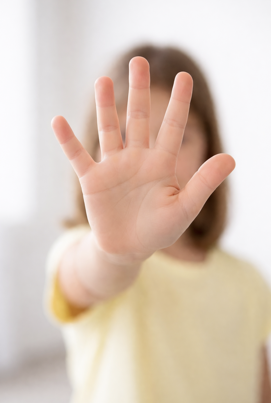 STOP-Hand als Symbol für unsere Schulregeln